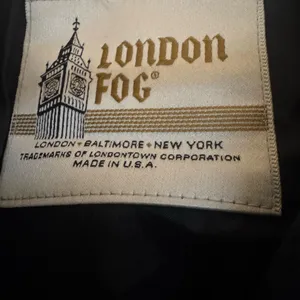 London Fog Classic Black Trench Coat thumbnail 3