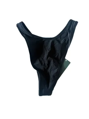 NWT Wild Fable Low Rise Cheeky Bikini Bottom Black Size XXS NEW thumbnail 5