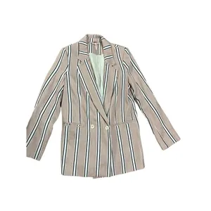 Free People Uptown Girl Blazer sz small‎ soft pink combo thumbnail 5