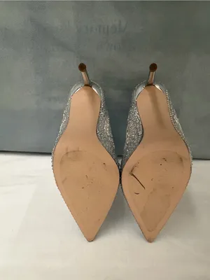 Steve Madden Women Rhinestone Pumps Silver Pointed Toe Heels Sz 6M Vivid-S(B261) thumbnail 9