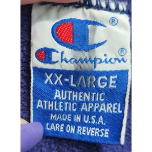 Vtg‎ Champion Sweatshirt Pullover Embroidered Logo Crew Neck Comfy Casual XX-L thumbnail 3