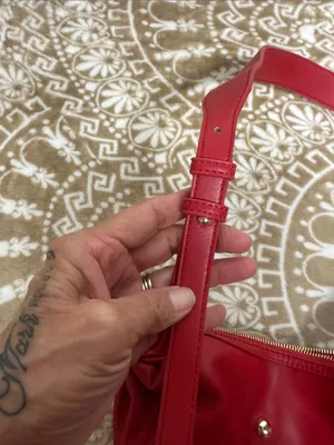 Urban Expression Red Studded Hobo Bag thumbnail 8