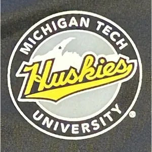 J. America Michigan Tech Huskies Track Jacket Womens S Black Stripe Zip VTG VGUC thumbnail 10