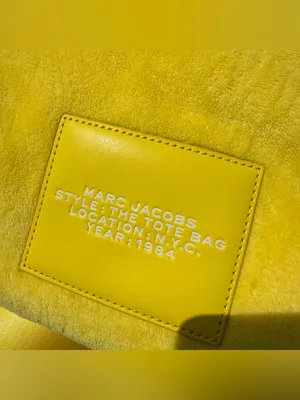 Marc Jacobs The Tote Bag Yellow Terry Cloth Small Travel Crossbody New thumbnail 4