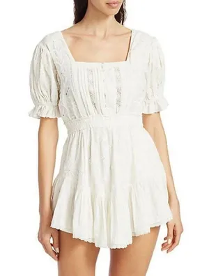Love Shack Fancy mini white dress thumbnail 1