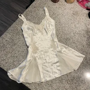 victoria’s secret white slip dress thumbnail 2