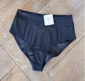 Fabletics Boardwalk High-Waisted Swim Bottom Womens Black Medium‎ (T1) thumbnail 1
