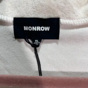 MONROW Quarter Zip Pullover Sweatshirt Top Womens XL Cream Collar Terrycloth NWT thumbnail 3