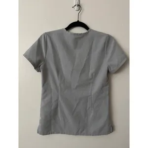 Figs XXS Catarina Extremes Scrub Top in Light Grey thumbnail 6