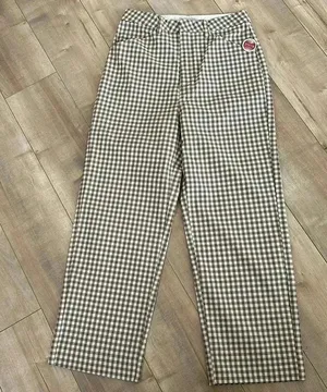 NWT Brixton Thurston Pants Twig/White Cap Super High Waist Straight Leg 27 W 26L thumbnail 6