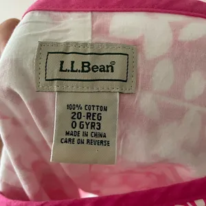 L.L.‎ Bean Pink Floral Skirt Side Pockets Size 20 thumbnail 5
