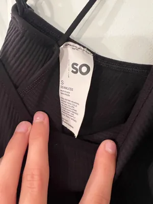 SO Tank Top Cropped Black thumbnail 2