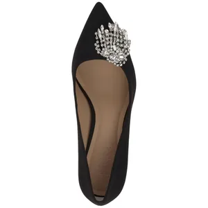 NWT INC International Concepts Saija Pumps Embellished Black Microsuede 8.5M thumbnail 4