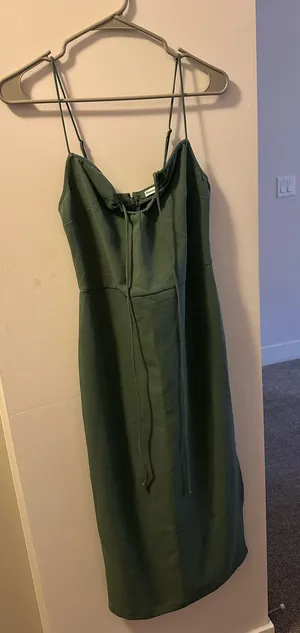 Abercrombie Green Midi Dress thumbnail 1