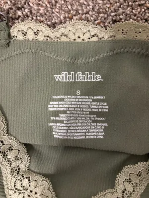 Lace Trim Dark Green Cami thumbnail 3