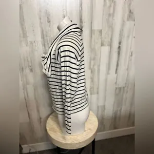 Stripped zip up sweater Black Size XL thumbnail 3