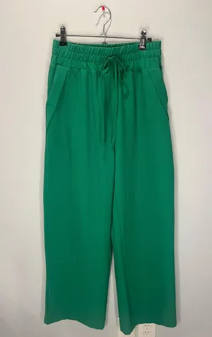 Green Wide Leg Pants Size M thumbnail 1