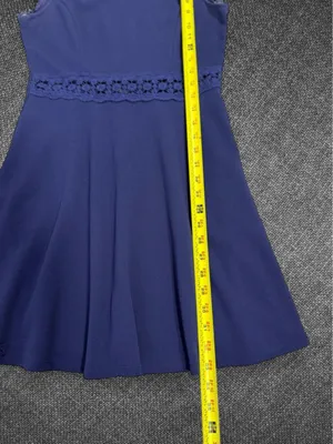 Speechless Navy Lace Fit And Flare Dress thumbnail 7