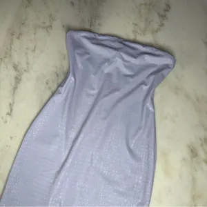 Naked Wardrobe 1X Lavender Croc Embossed Strapless Faux Leather Mini Dress thumbnail 6