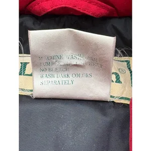 VTG L.L. Bean Penobscot Parka Medium Petite Red Goose‎ Down Hooded Jacket Coat thumbnail 14