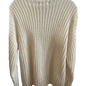 Vtg Victoria’s Secret chrib sweater pullover white rose gold logo mock neck Sz X thumbnail 2