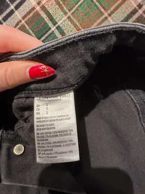 Black American Eagle Shorts Denim Stretch thumbnail 3