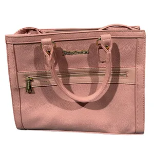 Juicy couture blush pink crossbody bag/ satchel bag with gold trim thumbnail 5