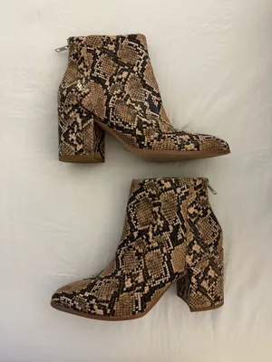 Steve Madden Booties Snakeskin thumbnail 1