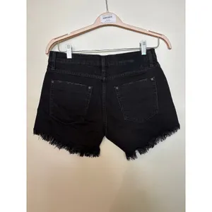 One Teaspoon Sz 26 Marlons Black Cut Off Low Waist Casual Denim Jean Shorts thumbnail 2