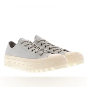 Converse Chuck Taylor All Stars Lift Ripple Canvas Pale Grey Women’s Size 10 thumbnail 2