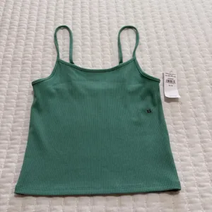 American Eagle Sleeveless Ribbed Cropped Tank Top Shirt Sz XS Extra Small Aqua thumbnail 10