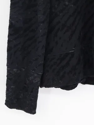 Majestic Filatures Woman's Black Burnout Velvet Cowl Neck Long Sleeve Top XL thumbnail 14
