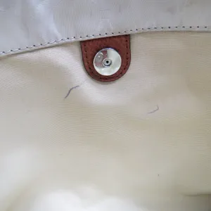 Coach Signature Cream Nylon Rectangle Crossbody Bag Handbag Style 35454 thumbnail 10