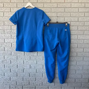 Figs Scrub Set Royal Blue Catarina Top Zamora Joggers Size XS thumbnail 7