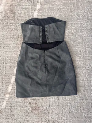 Strapless mini western dress thumbnail 2