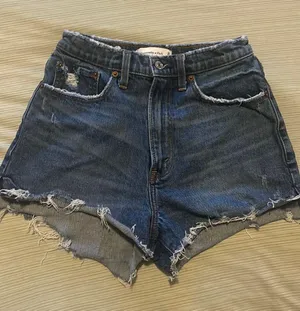 Abercrombie Curve Love Denim Mom Shorts thumbnail 1