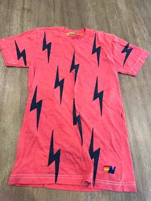 Aviator Nation Lightning Bolt Heather Basic Tee thumbnail 1