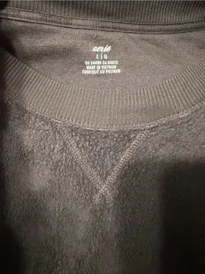 Aerie chilled out Cozy brown sherpa crewneck Pullover‎ Sweatshirt size large thumbnail 9