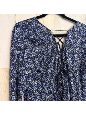 Women's XL Dress Floral Long Sleeve Babydoll Dress (fits smaller) thumbnail 8