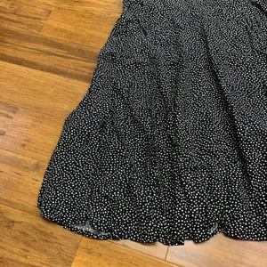 Gap Black White Polka Dot Smocked Bodice Spaghetti Strap Mini Dress Size Small‎ thumbnail 3
