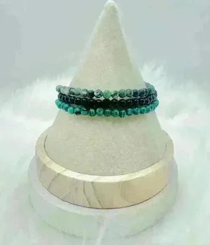 Green Themed Bundle 4mm Beaded Bracelet thumbnail 4
