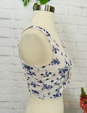 Boutique Ditsy Floral Crop Top thumbnail 5