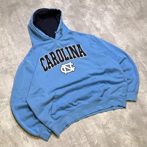 Stadium Athletics Vintage Y2K Embroidered North Carolina Tar Heels Light Blue Hoodie Sweatshirt thumbnail 2