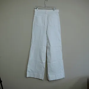 J. Crew Size 29 Wide Leg Trouser Jeans White High Rise NEW Casual Coastal thumbnail 8