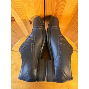Earth Origins Black /Navy Leather Womens Navigate Nate Slip-On Loafers 6M thumbnail 6