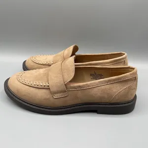 Old Navy Classic Loafers Size 7 Brown Light Academia Schoolgirl Slip on Casual thumbnail 3