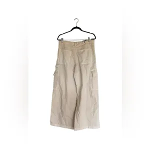 NWT GAP Mid Rise Cargo Baggy Khakis Pant Pockets SZ-8 Color Bedrock Beige thumbnail 8