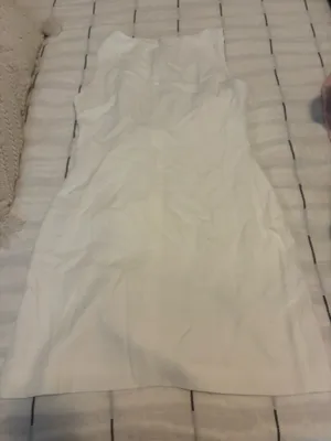 Amazon White Bow Slit Dress thumbnail 2