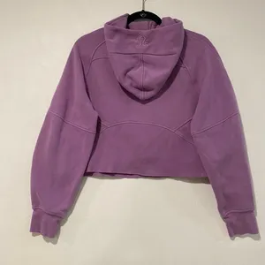Lululemon Purple Cropped Half Zip Hoodie XS/S Oversized Scuba Style thumbnail 4