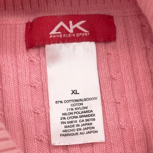 Anne Klein Sport Womens Cable Knit Turtleneck Sweater Size XL‎ Preppy Classic thumbnail 10